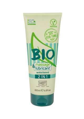 Żel-HOT BIO massage & lubricant waterbased 2in1 200 ml HOT Productions & Vertriebs GmbH