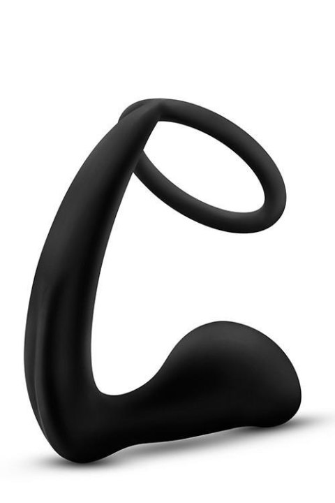 ANAL ADVENTURES COCK RING PLUG BLACK TONGA