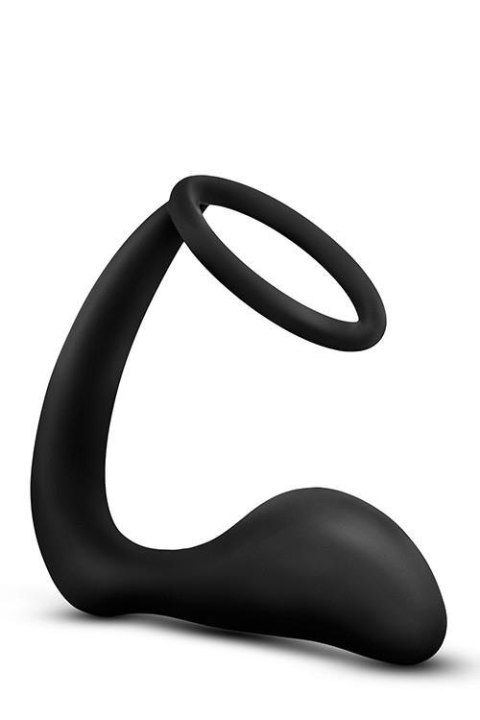 ANAL ADVENTURES COCK RING PLUG BLACK TONGA