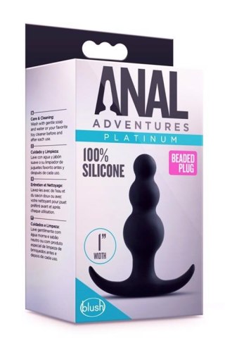 ANAL ADVENTURES PLATINUM BEADED PLUG TONGA