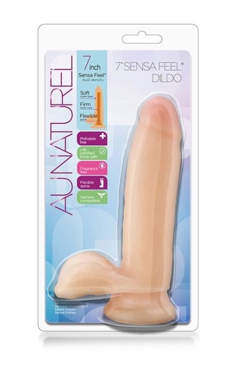 AU NATUREL 7INCH SENSA FEEL DILDO BEIG TONGA