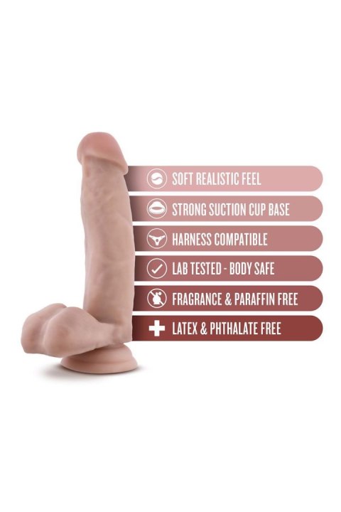 DR. SKIN DR. MARK 7 INCH DILDO WITH BALLS BEIGE TONGA