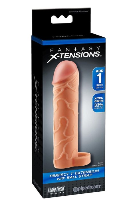 FANTASY X-TENSIONS PERFECT 1 INCH EXTENSION WITH BALL STRAP LIGHT TONGA