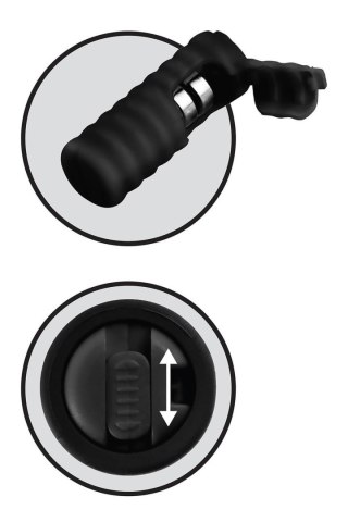 FETISH FANTASY SERIES LIMITED EDITION VIBRATING SILICONE NIPPLE LASSOS BLACK TONGA
