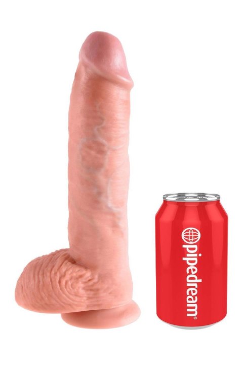 KING COCK 10 INCH COCK WITH BALLS LIGHT TONGA