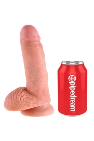 KING COCK 7 INCH COCK WITH BALLS LIGHT TONGA