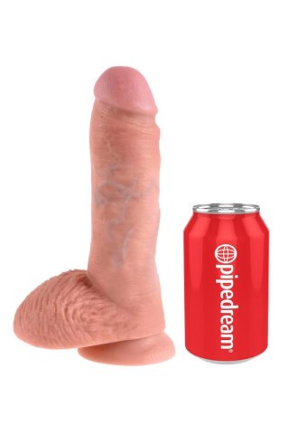 KING COCK 8 INCH COCK WITH BALLS LIGHT TONGA