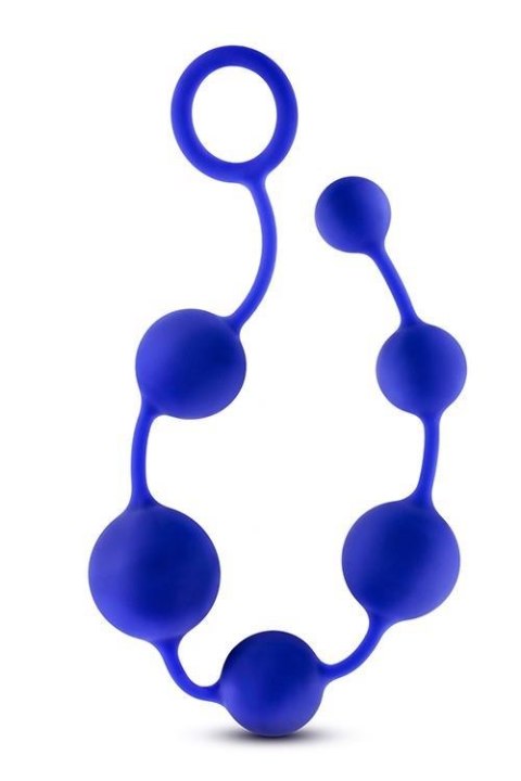 PERFORMANCE SILICONE ANAL BEADS INDIGO TONGA