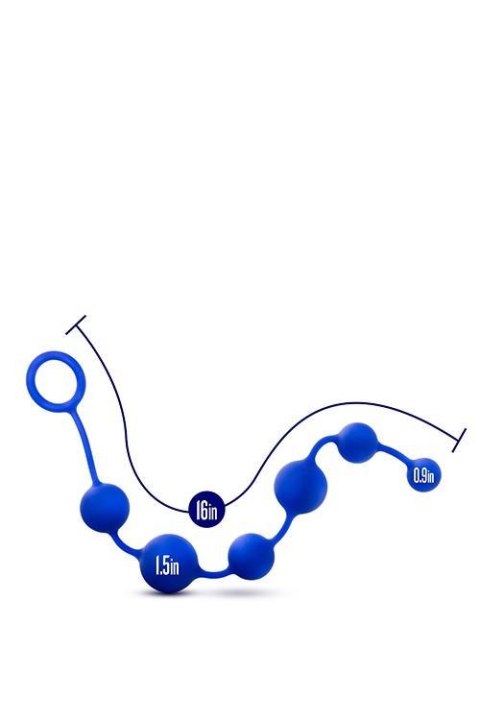 PERFORMANCE SILICONE ANAL BEADS INDIGO TONGA