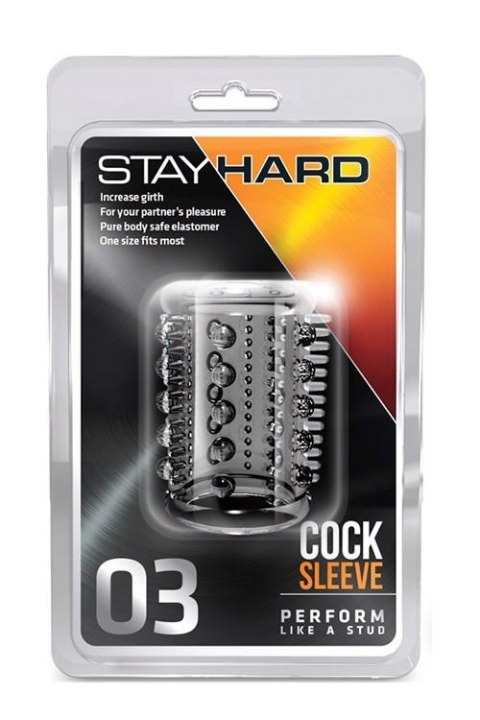 STAY HARD COCK SLEEVE 03 CLEAR TONGA