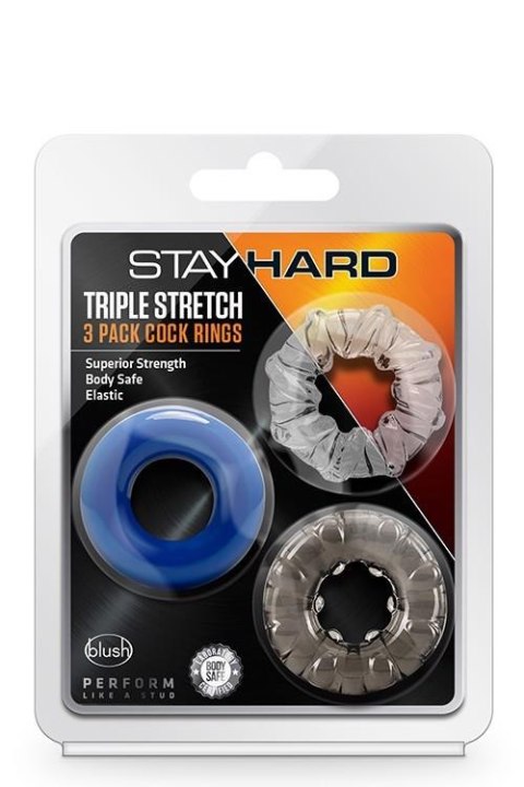 STAY HARD TRIPLE STRETCH 3PACK COCKRINGS TONGA