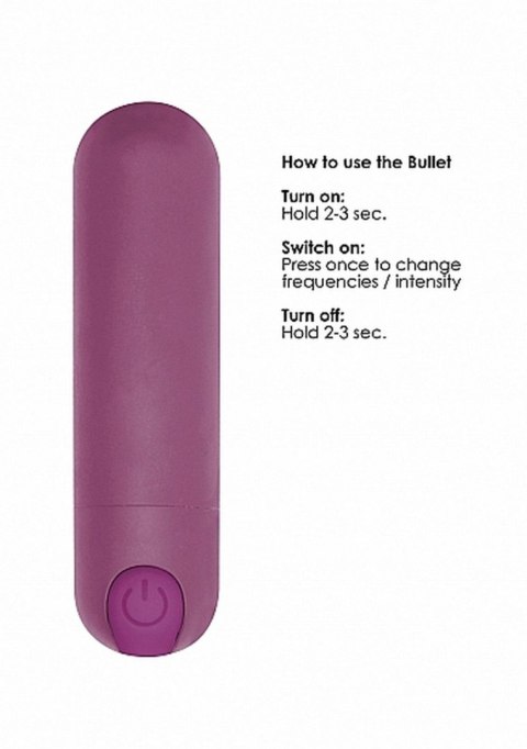 10 Speed Rechargeable Bullet - Purple SHOTS