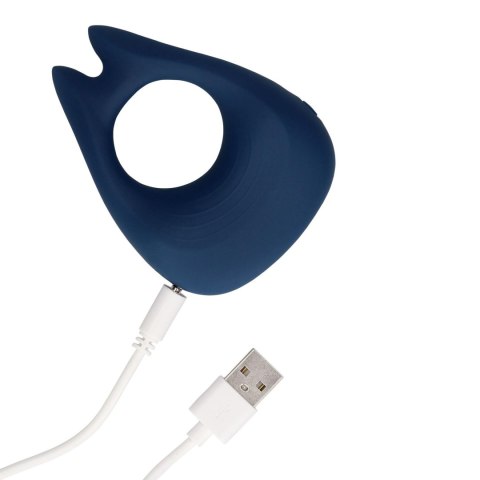 Pointed Vibrating Cock Ring - Baltic Blue SHOTS