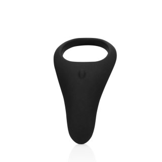 Pointed Vibrating Cock Ring - Licorice Black SHOTS