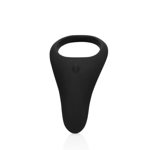 Pointed Vibrating Cock Ring - Licorice Black SHOTS