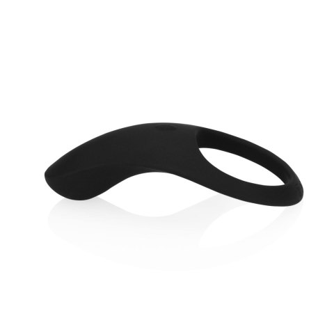 Pointed Vibrating Cock Ring - Licorice Black SHOTS