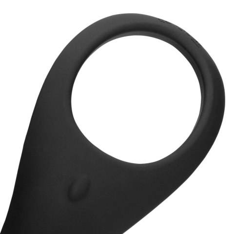 Pointed Vibrating Cock Ring - Licorice Black SHOTS