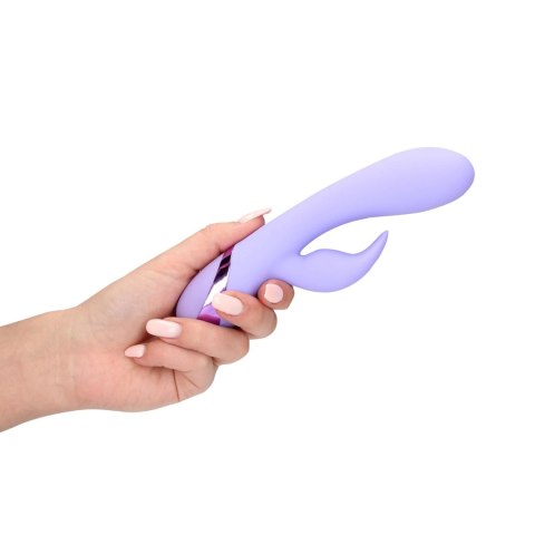 Smooth Silicone Rabbit Vibrator - Digital Lavender SHOTS