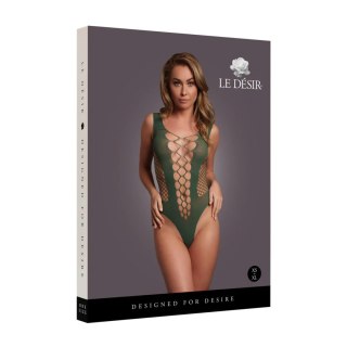 V-Neck Teddy with Opaque Panels - One Size SHOTS