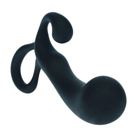 Bulb with Loop Silicone Prostate Massager - S - Black SHOTS