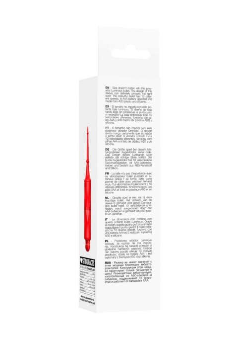 Circe - ABS Bullet With Sleeve - 10-Speeds - Red SHOTS