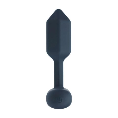 Hexagonal Vibrating Silicone Anal Plug - S - Black SHOTS