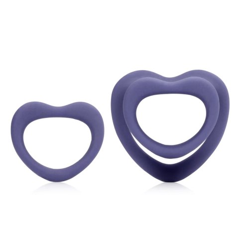 Heart Cockring Set - Violet Storm SHOTS