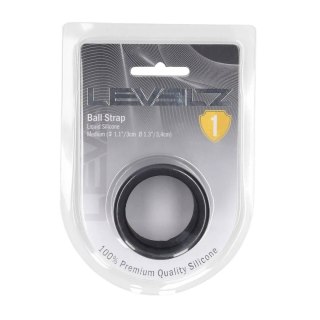 Liquid Silicone Ball Strap - M - 34mm - Black SHOTS