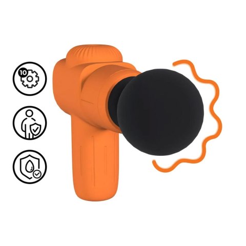 Mini Rechargable Microboost Massager - Orange SHOTS