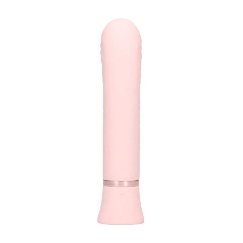 Mystique - Ribbed Rabbit Vibrator - Pink SHOTS