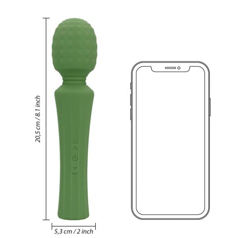 Powerful Wand Vibrator Massager with Still Handle - Green Mumba SHOTS