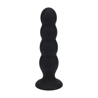 Quad Rattle Liquid Silicone Anal Plug - XL - Black SHOTS