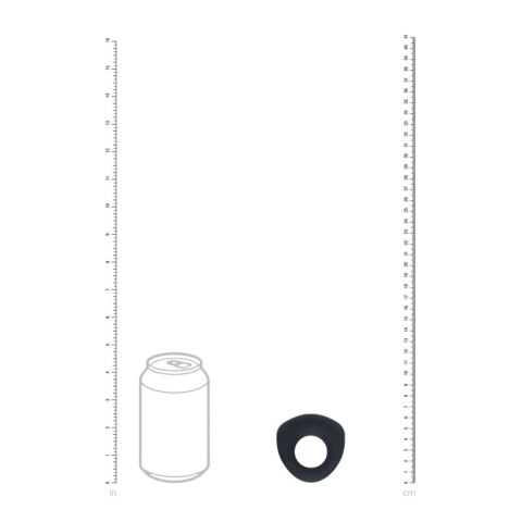 Sealed Liquid Silicone Vibrating Cockring - Black SHOTS