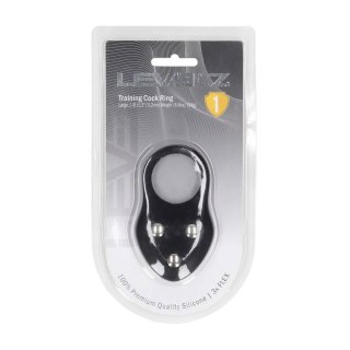 Silicone Training Cockring - L - Black SHOTS
