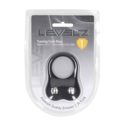 Silicone Training Cockring - M - Black SHOTS