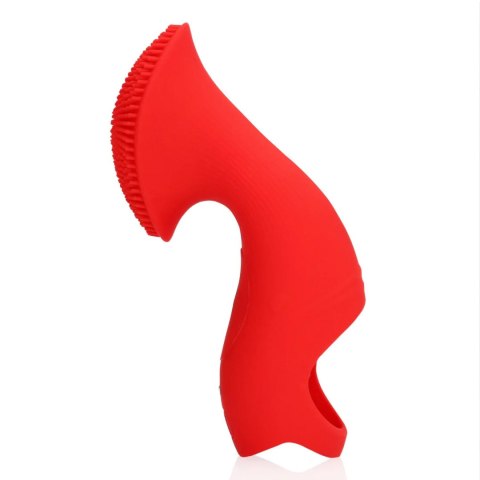 Textured Finger Vibrator - Sunrise Red SHOTS