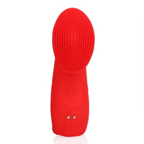 Textured Finger Vibrator - Sunrise Red SHOTS