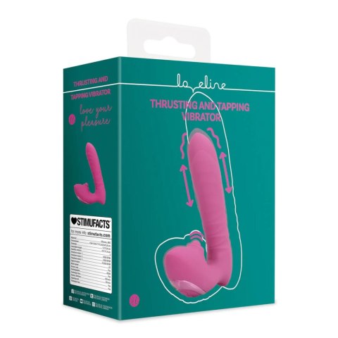 Thrusting and Tapping Vibrator - Powerful Pink SHOTS