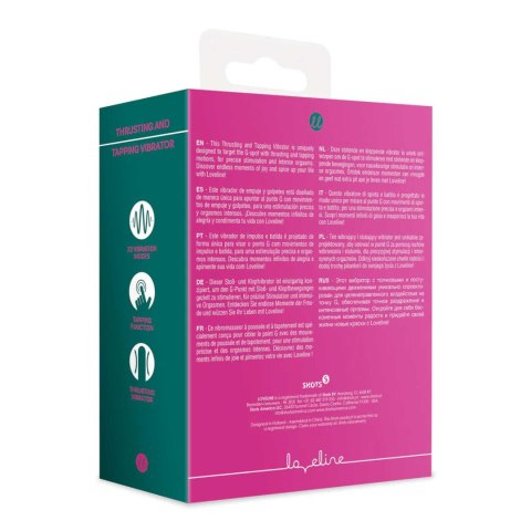 Thrusting and Tapping Vibrator - Powerful Pink SHOTS
