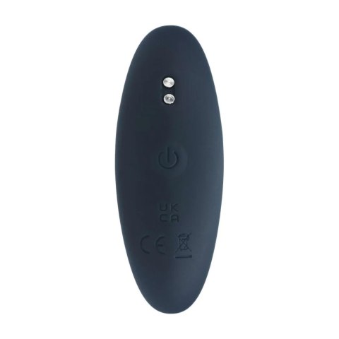 Vibrating Silicone Prostate Stimulator Anal Plug - S - Black SHOTS