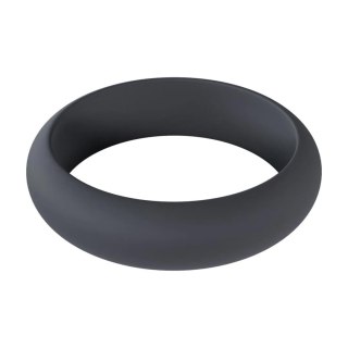 Wide O Silicone Cockring - L - 42mm - Black SHOTS