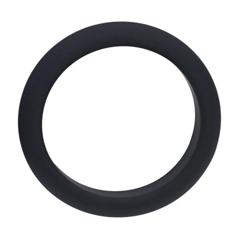 Wide O Silicone Cockring - L - 42mm - Black SHOTS