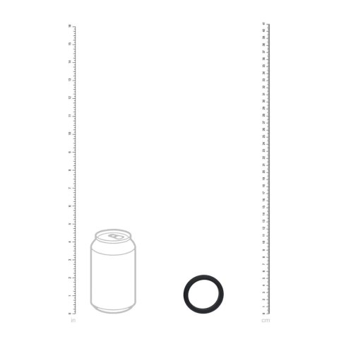 Wide O Silicone Cockring - L - 42mm - Black SHOTS