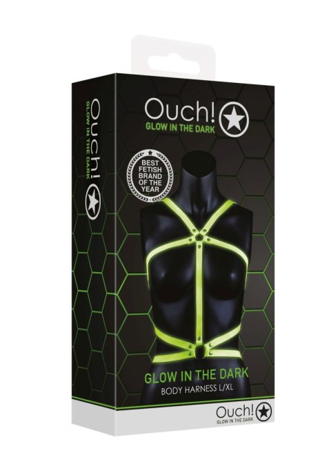Body Harness - Glow in the Dark - Neon Green/Black - L/XL SHOTS