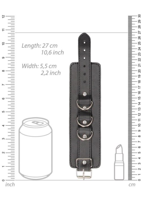 Bonded Leather Hand or Ankle Cuffs - With Adjustable Straps SHOTS