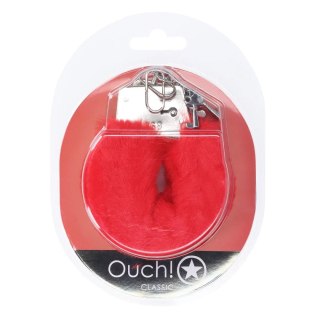 Classic Fluffy Handcuffs - Red SHOTS