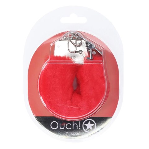 Classic Fluffy Handcuffs - Red SHOTS
