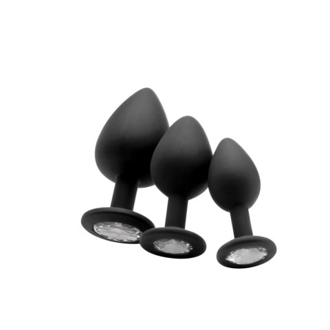 Diamond Butt Plug - Regular black SHOTS