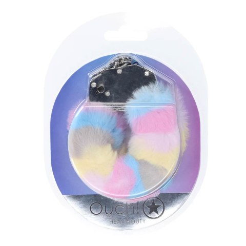 Heavy-duty Fluffy Handcuffs - Multicolor 2 SHOTS