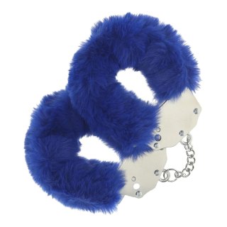 Heavy-duty Fluffy Handcuffs - Navy SHOTS
